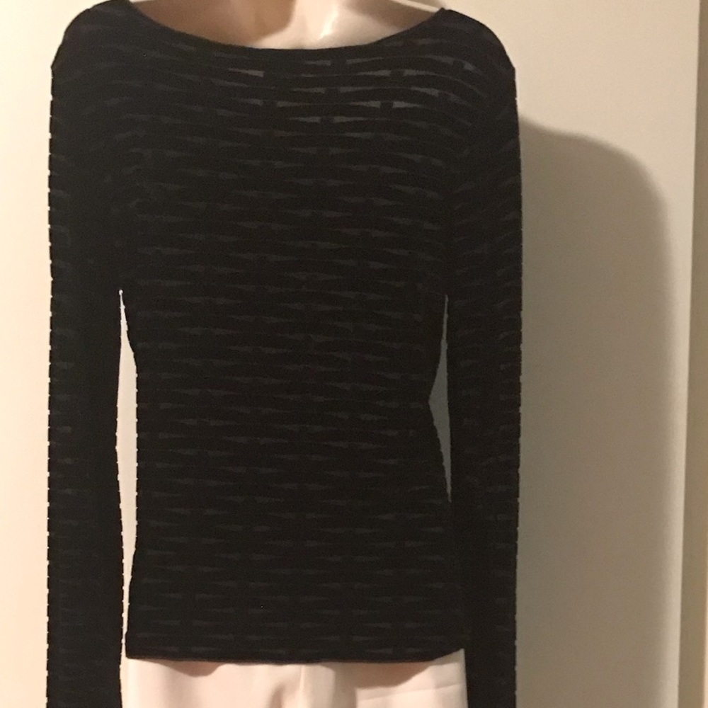Armani Collezioni Sweater/Blouse, Size 10, Black - Picture 5 of 8